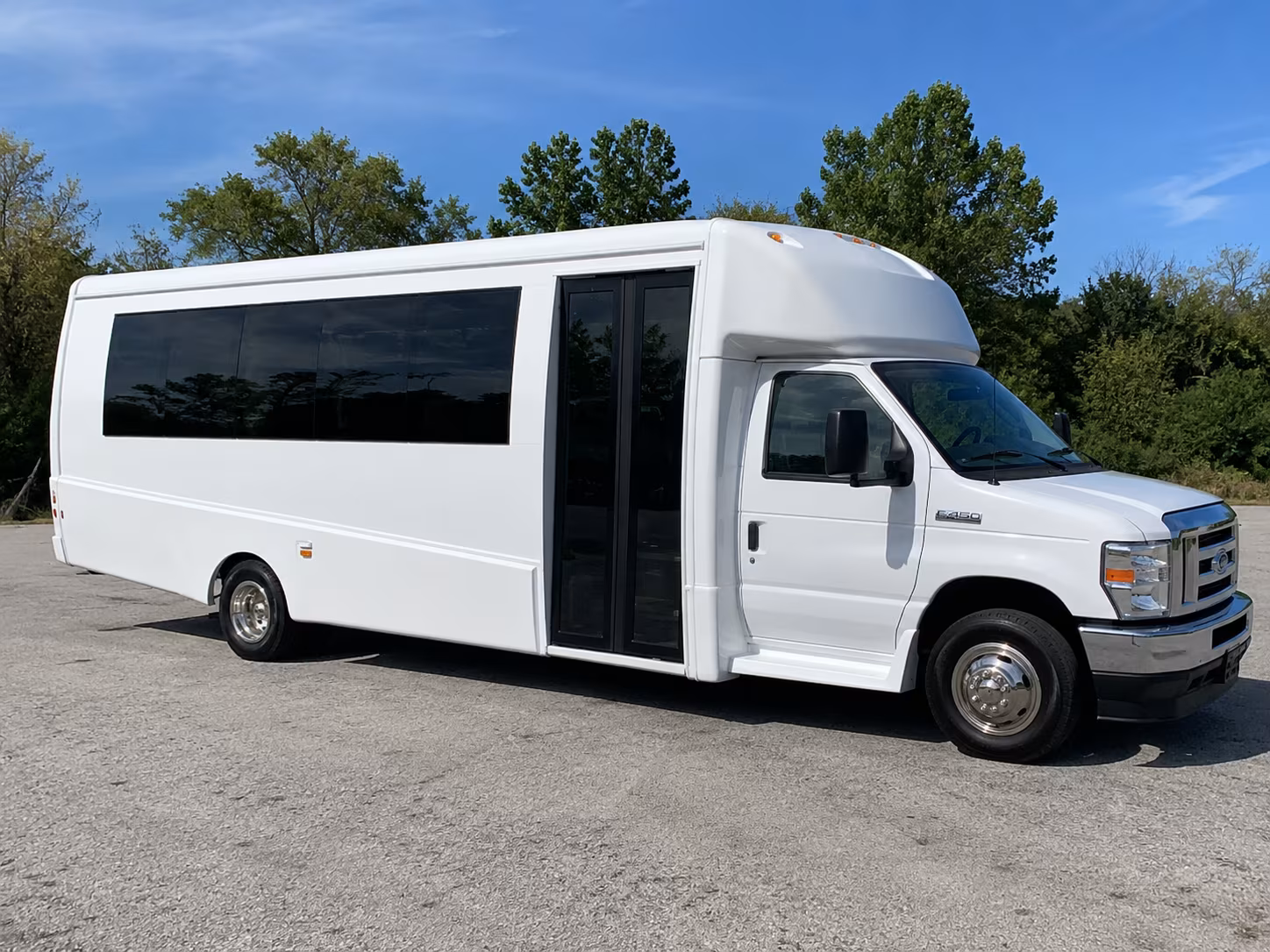 Passenger seating aboard a party bus rental serving Kent