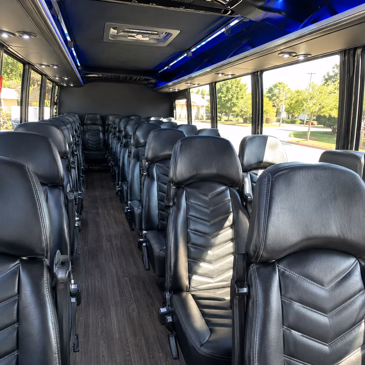 Kent Airport Shuttle & Transportation party bus exterior