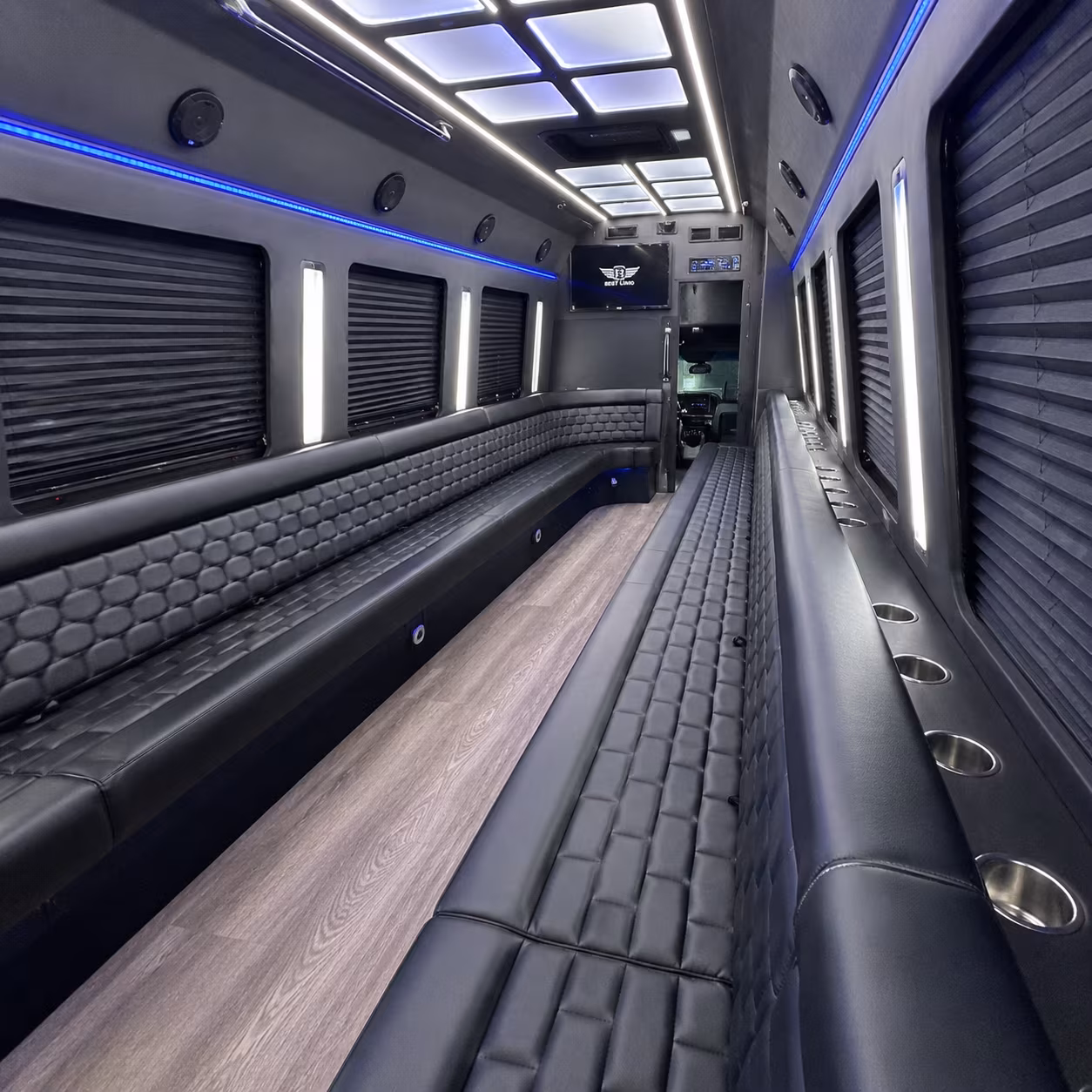 Kent Birthday, Sweet 16, & Quinceañera Transportation party bus exterior