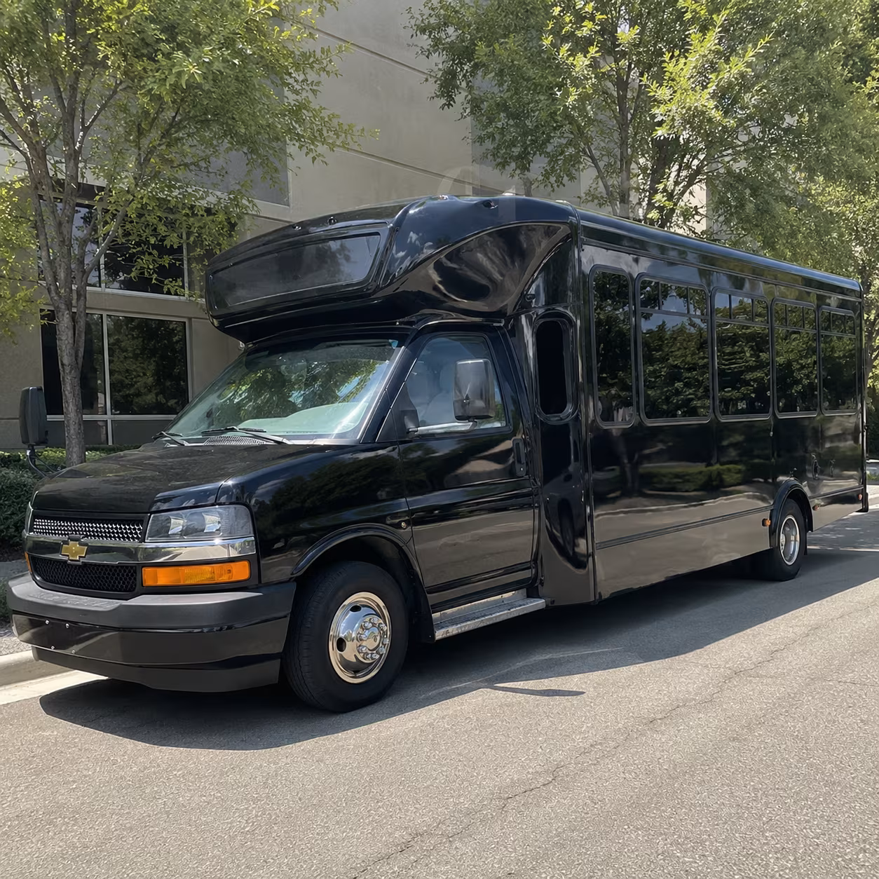 Kent Concert & Music Festival Transportation party bus exterior