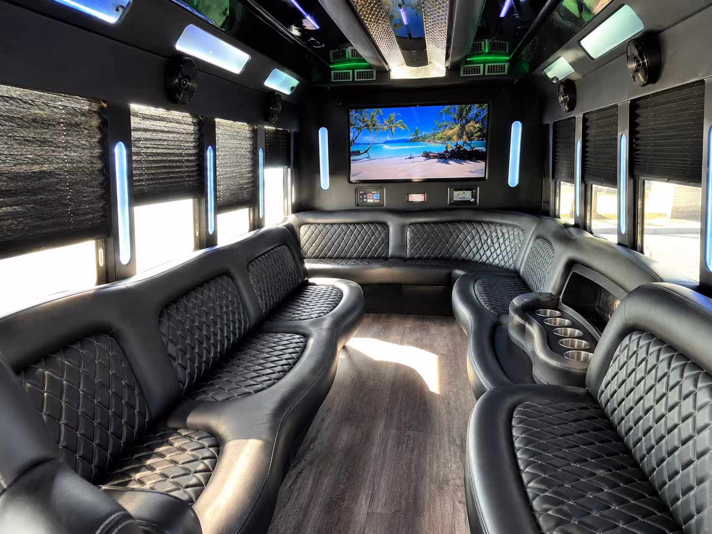 Kent Prom & Homecoming Transportation party bus exterior