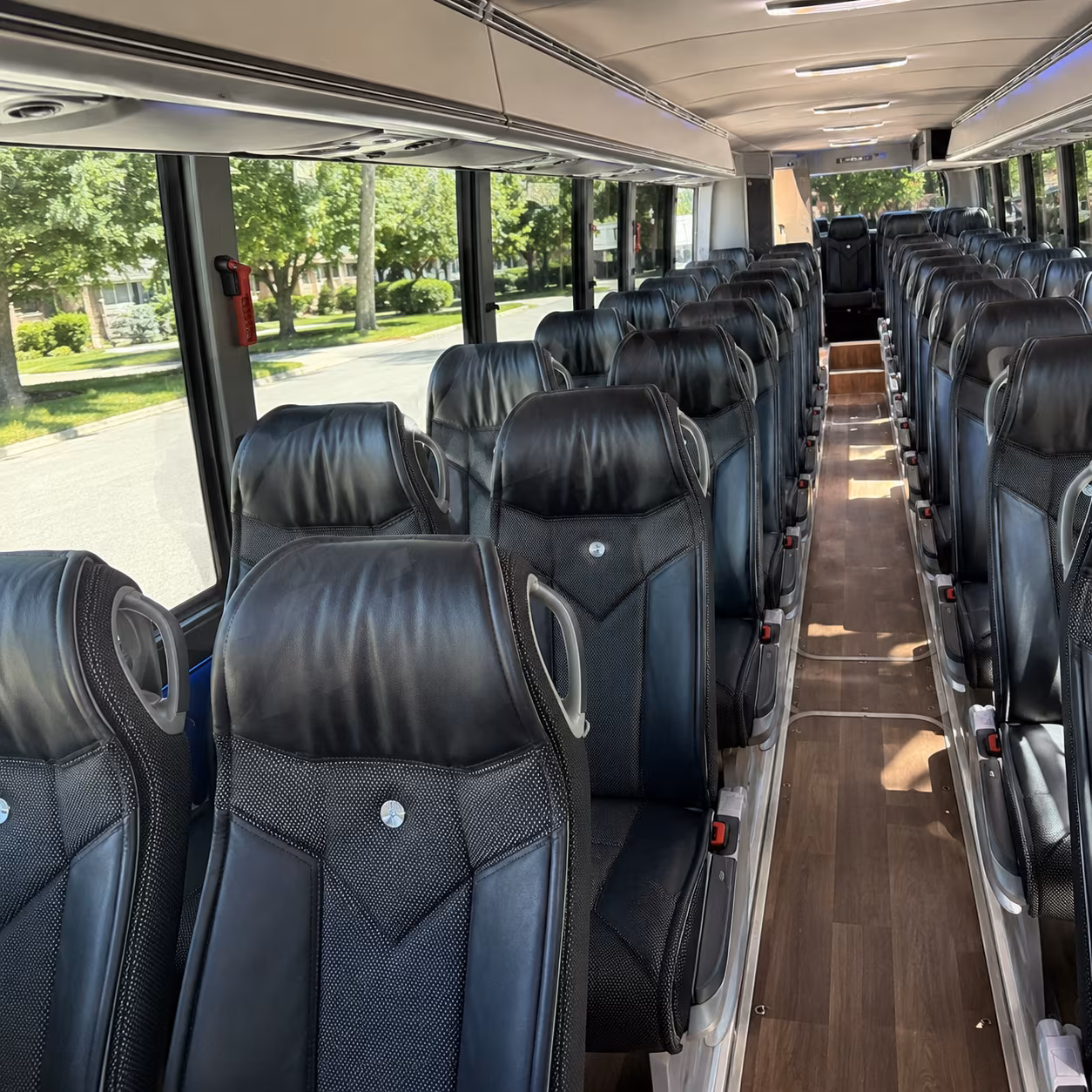 Kent School Event Transportation party bus exterior
