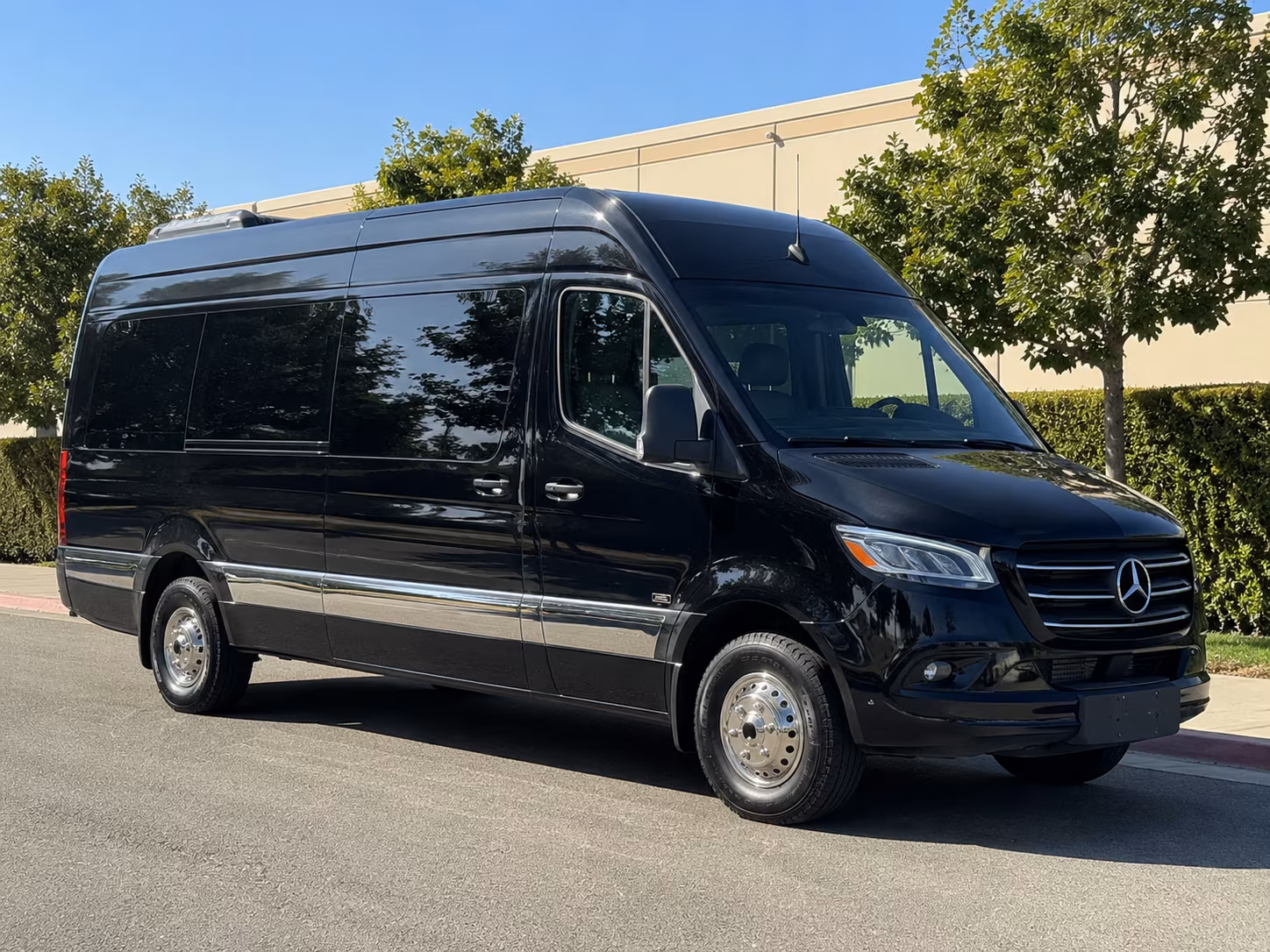 Kent School Event Transportation party bus exterior