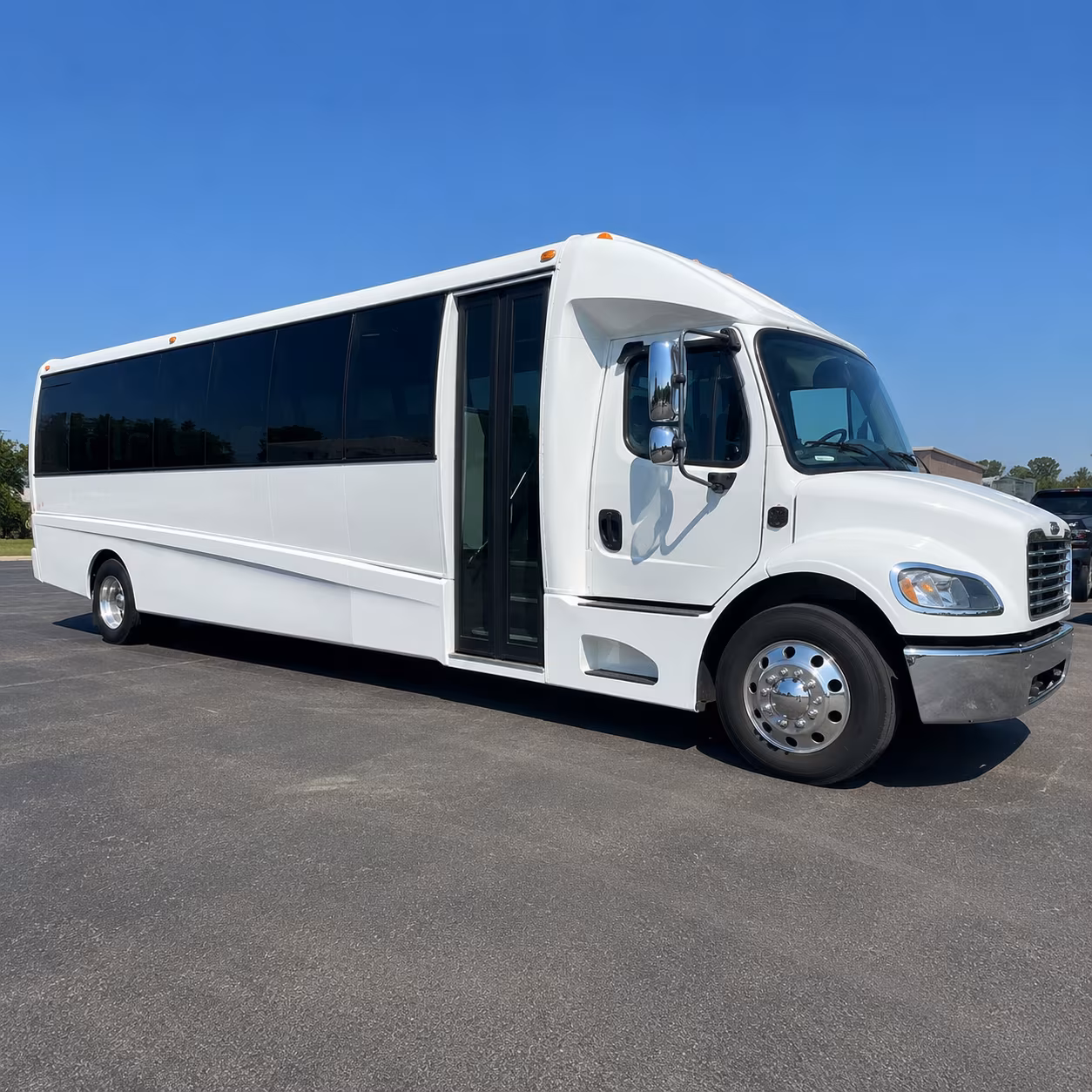 Kent School Event Transportation party bus exterior