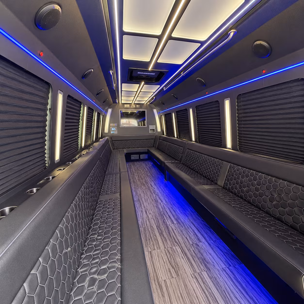 Kent Sporting Event Transportation party bus exterior