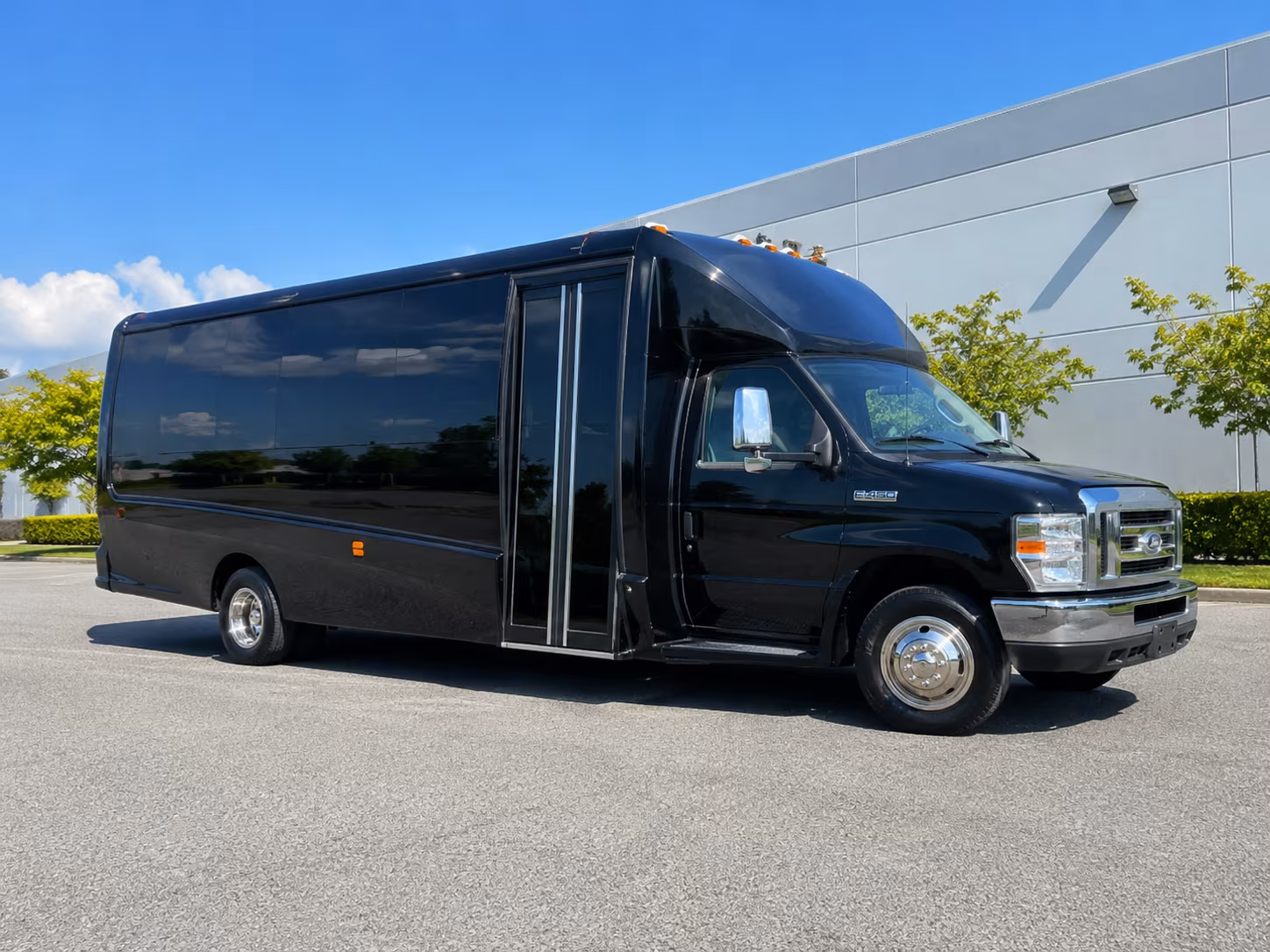 Kent Sporting Event Transportation party bus exterior