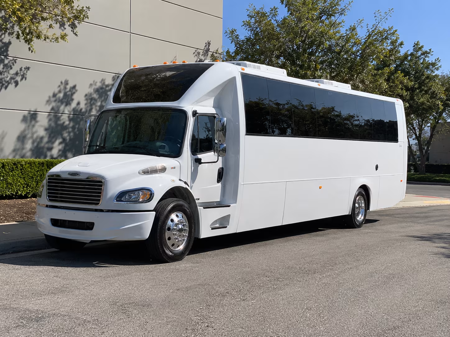 Kent Sporting Event Transportation party bus exterior