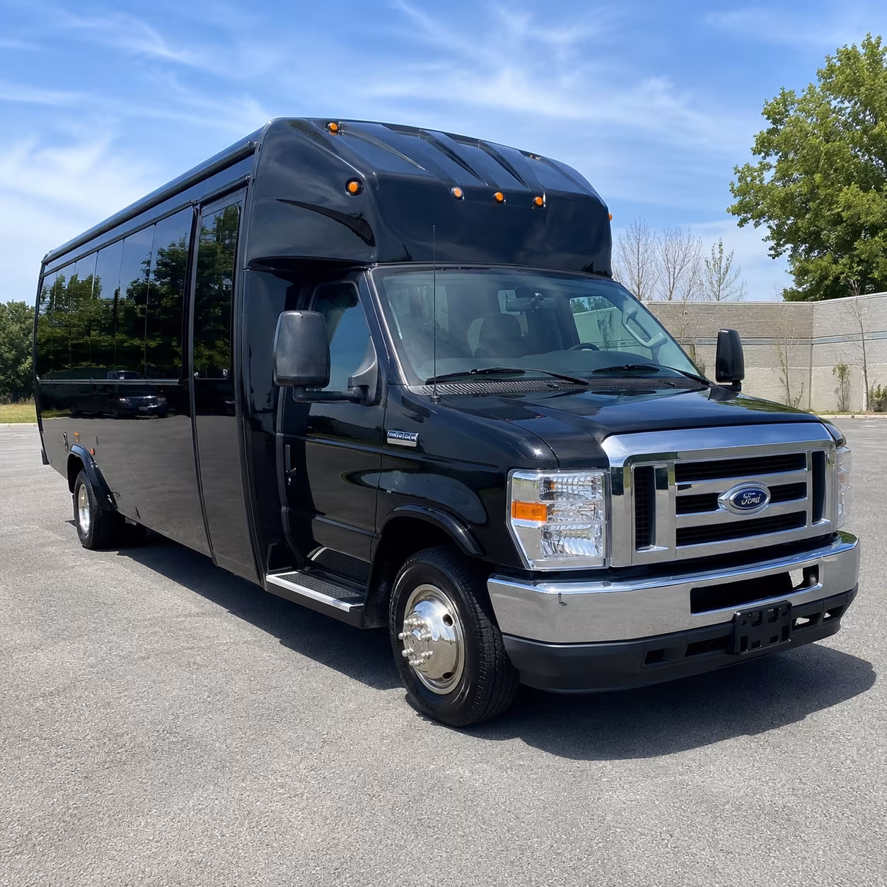 Kent Wedding Transportation party bus exterior