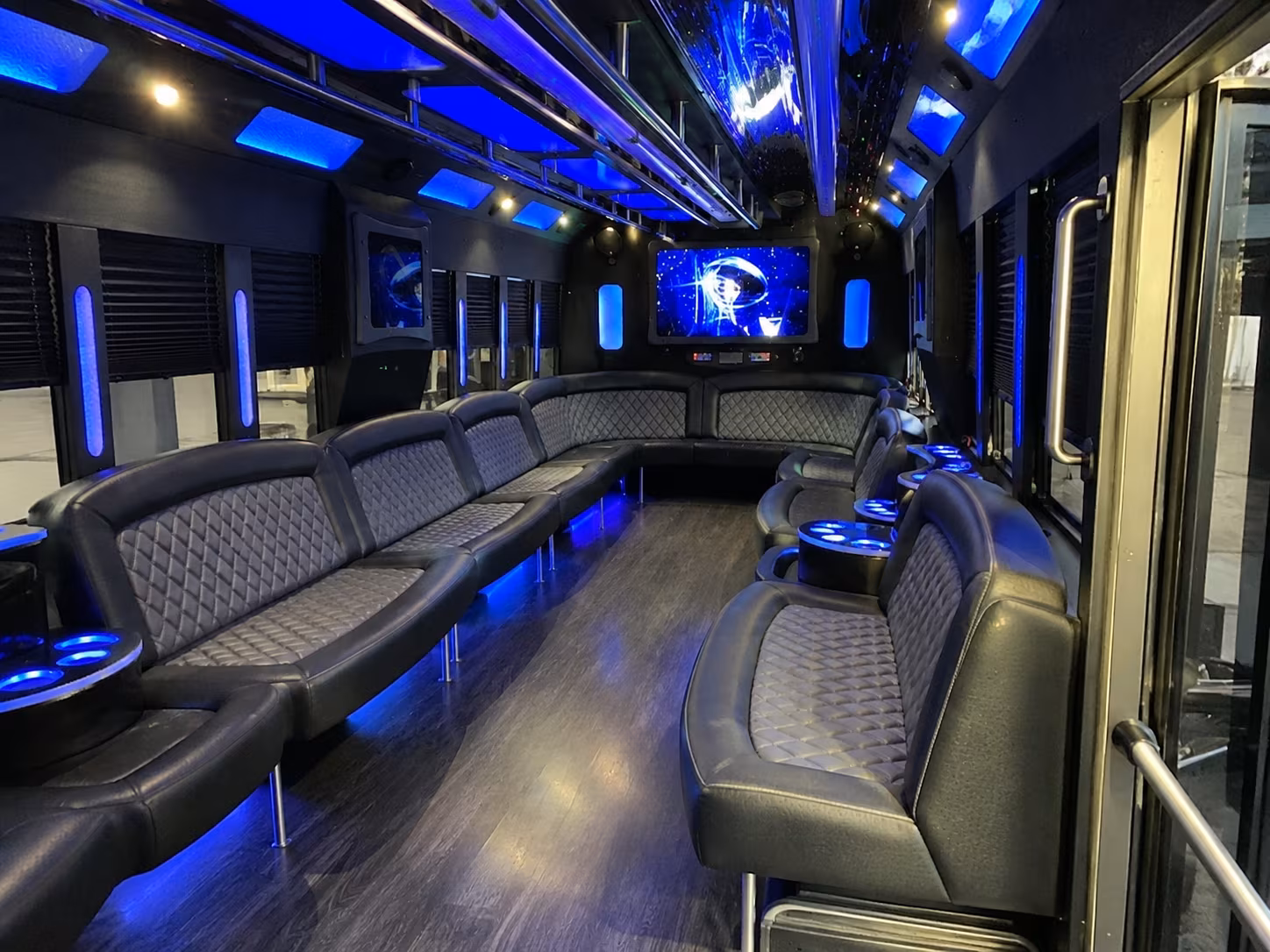 Kent Wedding Transportation party bus exterior