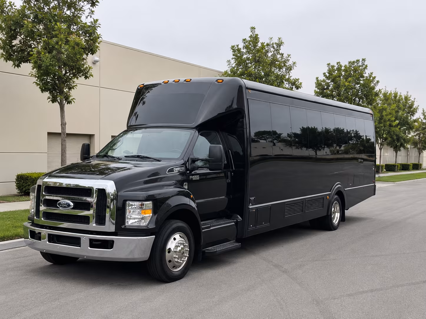 Kent Wedding Transportation party bus exterior