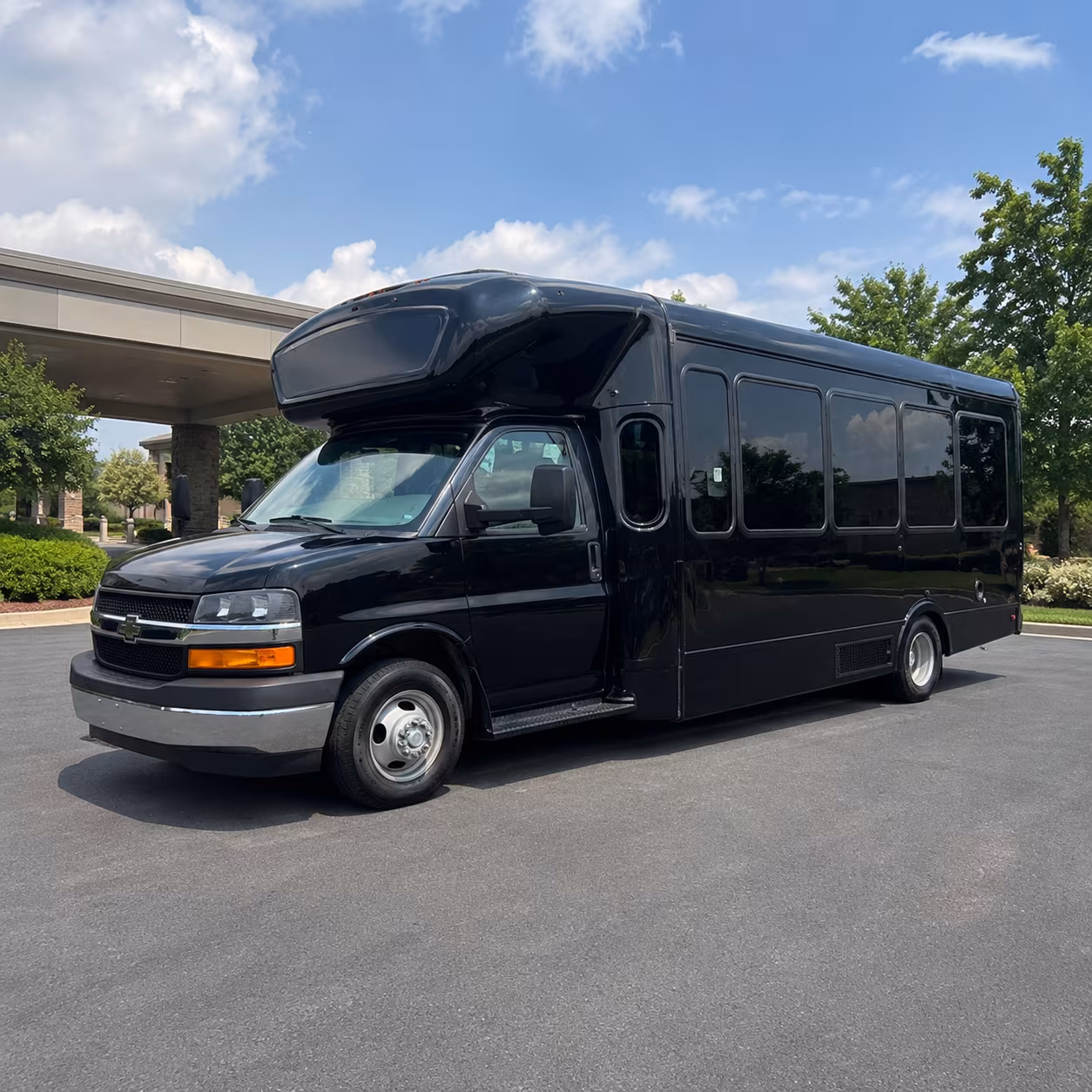 Kent Wedding Transportation party bus exterior