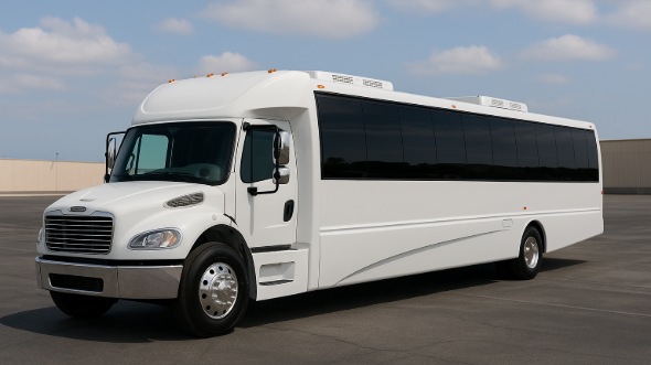 Exterior of Charter Bus Company Bellevue's 30 Passenger Party Bus in Bellevue