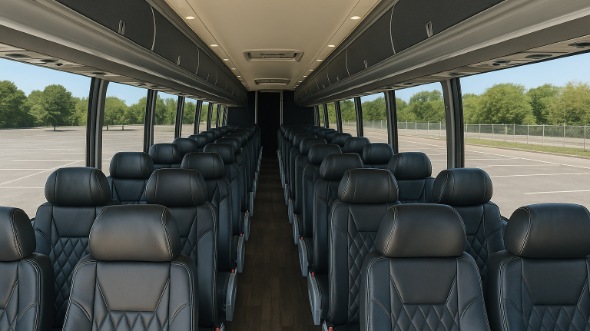 Interior of Charter Bus Company Kent's 40 Passenger Charter Bus in Kent