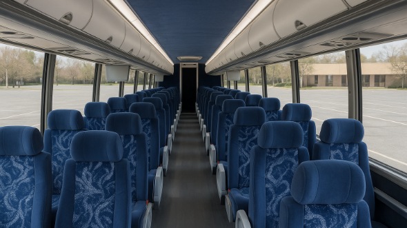 Interior of Charter Bus Company Kent's 45 Passenger Charter Bus in Kent