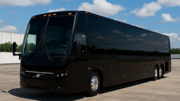 Exterior of Charter Bus Company Kent's 45 Passenger Charter Bus in Kent