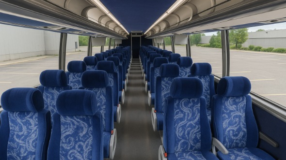 Interior of Charter Bus Company Kent's 46 Passenger Charter Bus in Kent