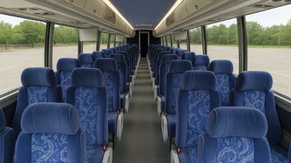 Interior of Charter Bus Company Kent's 54 Passenger Charter Bus in Kent