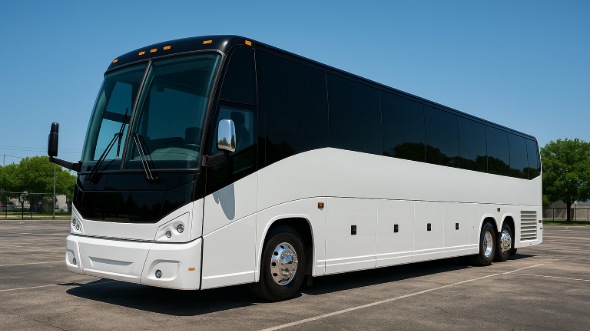 Exterior of Charter Bus Company Kent's 54 Passenger Charter Bus in Kent