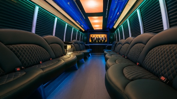kent 25 passenger party bus rental