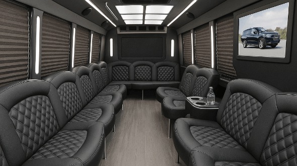 kent 40 passenger party bus inside